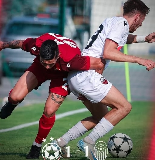 ЦСКА направи 1:1 с шампиона на Северна Македония